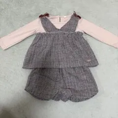 angellove ベビーチェック柄 セットアップ
