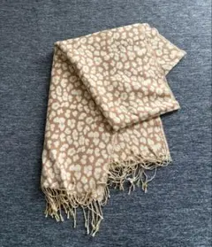 レオパード柄　ヒョウ柄　ストール　マフラー　大判