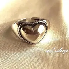 silver925ボリュームハートリング /シルバー925リング　ring