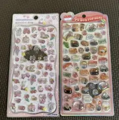 プチドロップステッカー　うるちゅるPOPSEAL ももいろドロップ　お寿司