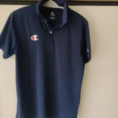 Champion ネイビー ポロシャツ Lサイズ