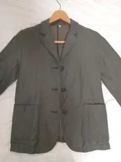 無印良品 MUJI テーラードジャケット カーキ M シンプル 軽量