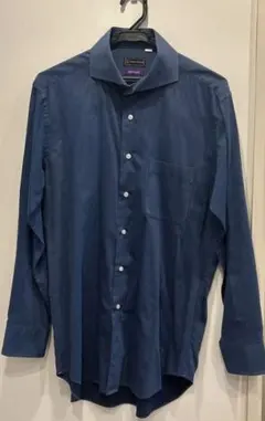 PSFA ブルー インディゴ ワイシャツ 41-82