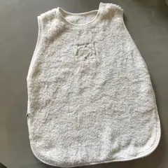 赤ちゃんの城 スリーパー ノースリーブ 麺100%タオル生地 クリーム色