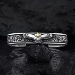 アリゾナフリーダム　18金頭イーグル×唐草　バングル