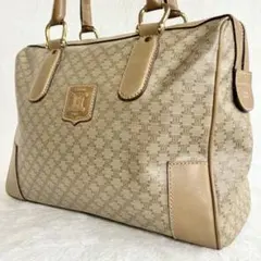 CELINE オールドセリーヌ ミニボストン マカダム柄 トリオンフ ベージュ