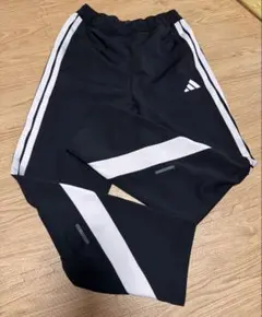 美品adidas ストライプデザイン ジャージ 黒/白