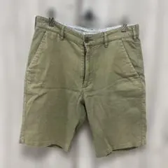 ユナイテッドアローズ　ショートパンツ オリーブ　麻混合　Sのサムネイル