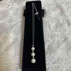 鑑定品】 4℃ 8P ダイヤ ダブルループネックレス pt950 pt850 - メルカリ