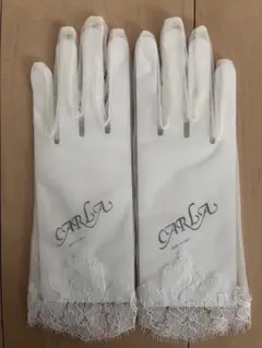 【専用】ウェディンググローブ ショート丈 レース ホワイト CARLAのサムネイル