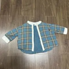 ベビー シャツ 90サイズ チェックシャツ テータテート