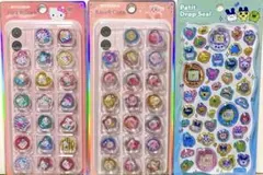 【3点セット】 おはじきシール キティ・カービィ プチドロップシール たまごっち