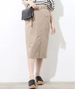 【USED美品】⭐️VISビス⭐️ 【接触冷感】ベルト付きナロースカート