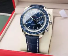 OMEGA クロノグラフ 時計 ブルー