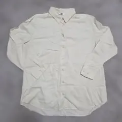 【UNIQLO】レーヨンブラウス シャツ ライトベージュ 長袖 XL