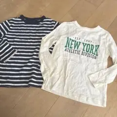 長袖Tシャツ　2枚セット　105