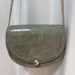 H＆M ライトグリーン ショルダーバッグ