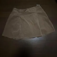 GU コーデュロイ ミニスカート L ブラウン