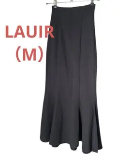 ブラック マーメイドスカート スリット入り　秋冬