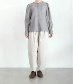 ROBE de PEAU 今期新作 コーデュロイテーパードパンツ