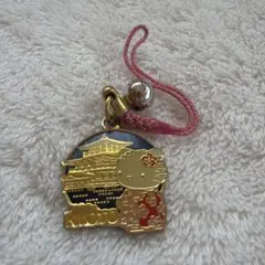 ご当地キティ　メタルチャーム根付け　京都バージョン