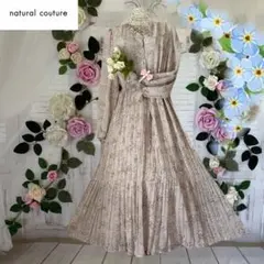 ♡︎エレガントnatural couture フラワープリント ロングワンピース♡︎