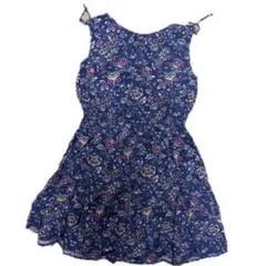 GAP ギャップ　ネイビー フラワー柄 ノースリーブワンピース XXL