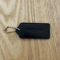 COACH コーチ レザー キーホルダー チャーム ブラック
