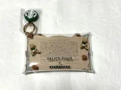 スタバ ジェラピケ マルチクリアケース　モカベージュ（カード無し）のサムネイル