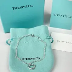 Tiffany オープンハート ブレスレット SV925　シルバー　18.5cmのサムネイル