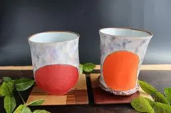 煎茶道具　京焼　土山恭仙作　色絵十草　小蓋碗　五客　時代箱付　V　R9629 煎茶道具 京焼 土山恭仙作 色絵十草 小蓋碗 五客 時代箱付 V R9629