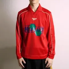 Reebok CLASSIC ゲームシャツ ロゴロンT 赤/JW209