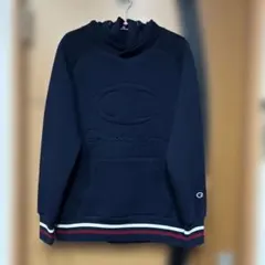 Champion ネイビー パーカー フード付き