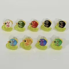 アヒルちゃんヘルメットフラッシュリング 9個セット
