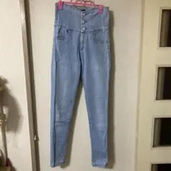 エモダ スキニー ハイウエスト ライトブルー サイズ1