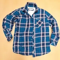 THRUXTON フリース裏地 チェックシャツ