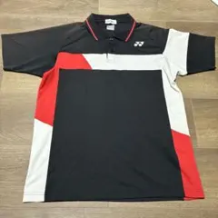 YONEX バドミントン ポロシャツ 黒赤