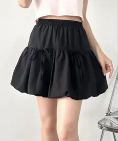 wears Avail しまむら リボンバルーンスカート レディース