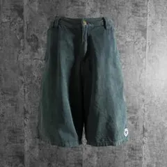 90s tribal streetwear check wide shortsのサムネイル