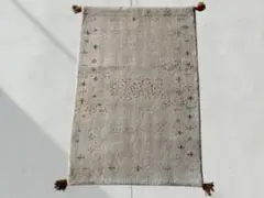 90×60cm ギャッベ 手織り 玄関マット 民族ギャッベ アクセントラグ