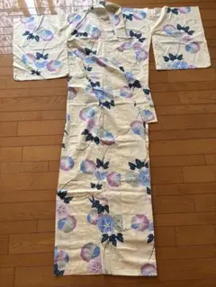 ふりふ 浴衣 夏芙蓉 紫織庵×京都 ゆかた 花柄 綿絽 - メルカリ