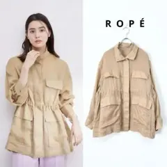 ROPÉ ロペ ラミーツイルシャツブルゾン リネン ジャケット ミリタリーのサムネイル