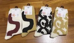ユニクロ　マリメッコ　ヒートテック　ソックス　4点セット