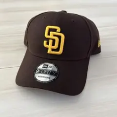 New Era 9FORTY SDロゴ 野球帽 ブラウン