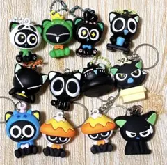 羅小黒戦記　ラバーマスコット　キーホルダー付き　ストラップ　シャオヘイ　黒猫