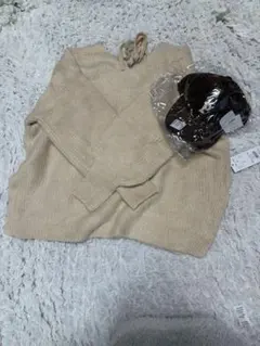 【24時間以内発送可能】clear ニット＋帽子