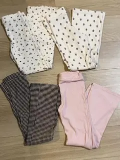 キッズロングパンツ　4点セット　フレアパンツ　120 まとめ売り　女の子