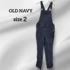 OLD NAVY ブラックジーンズ サロペット 【サイズS】デニムオーバーオール