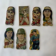 昭和レトロ 昭和20年代日本プロ野球球団選手絵柄メンコ - メルカリ