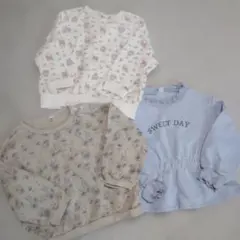 裏毛トレーナー3着set